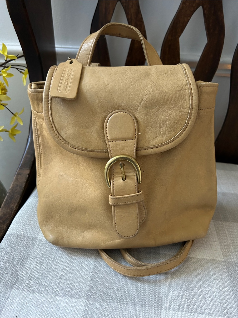 Vintage Coach  Bantami mini Backpack 4152-- Tan